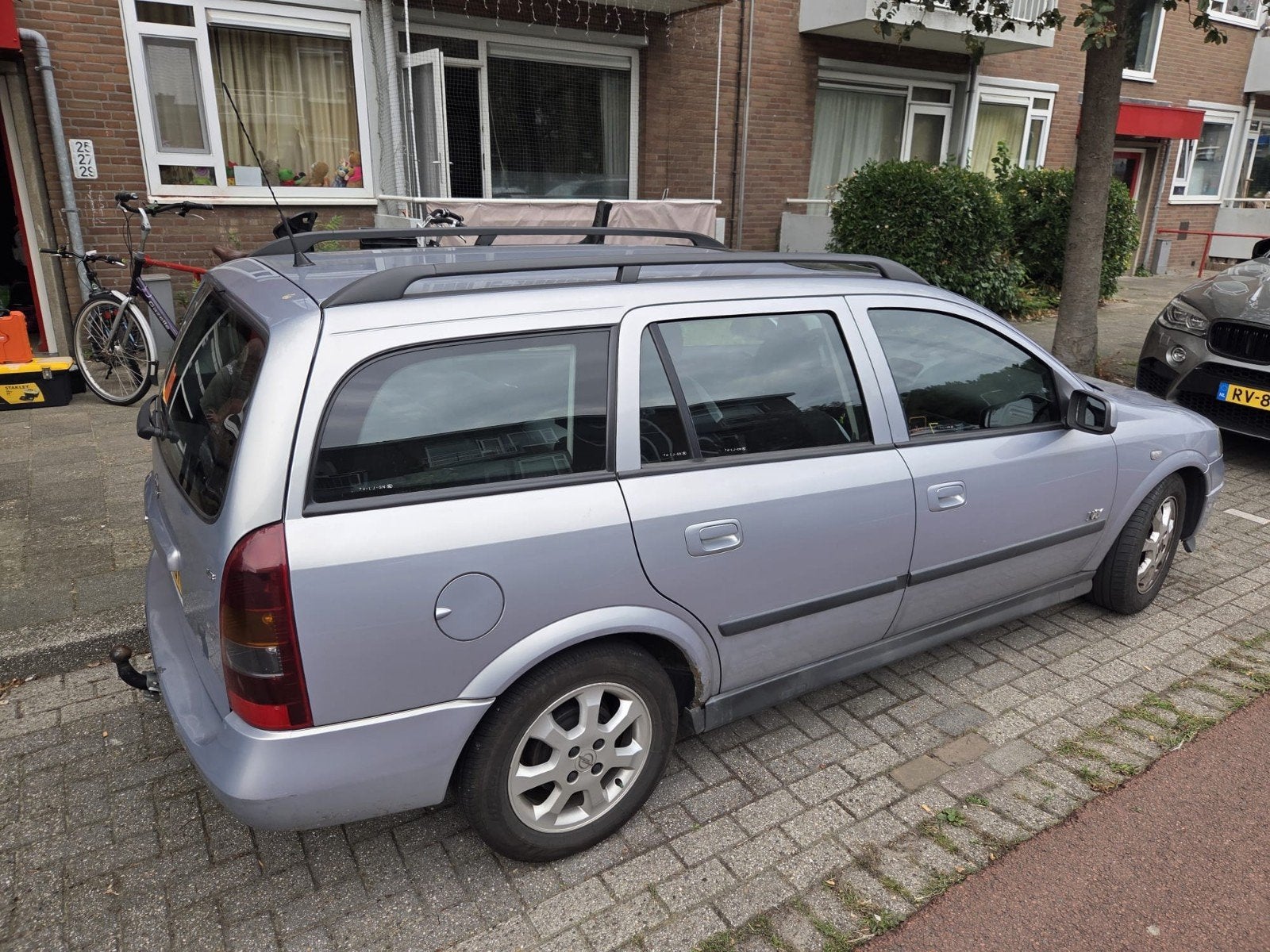 Opel Astra 1.6 16V St.wgn. 2003 Grijs, Voorwielaandrijving, 1145 kg, 4 cilinders, 100 pk