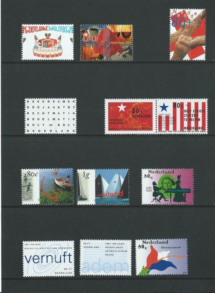 Nederland Jaarcollectie Postzegels 1997, Postzegels en Munten, Postzegels | Nederland, Ophalen of Verzenden, Na 1940, Postfris