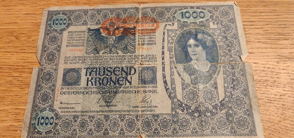 oostenrijks hongaars bankbiljet 1902, Postzegels en Munten, Ophalen of Verzenden, Oostenrijk, 100 euro, Los biljet