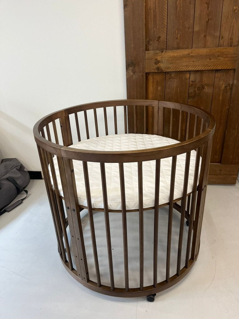 Willow Houten Ronde Box inclusief matras - Warm Brown