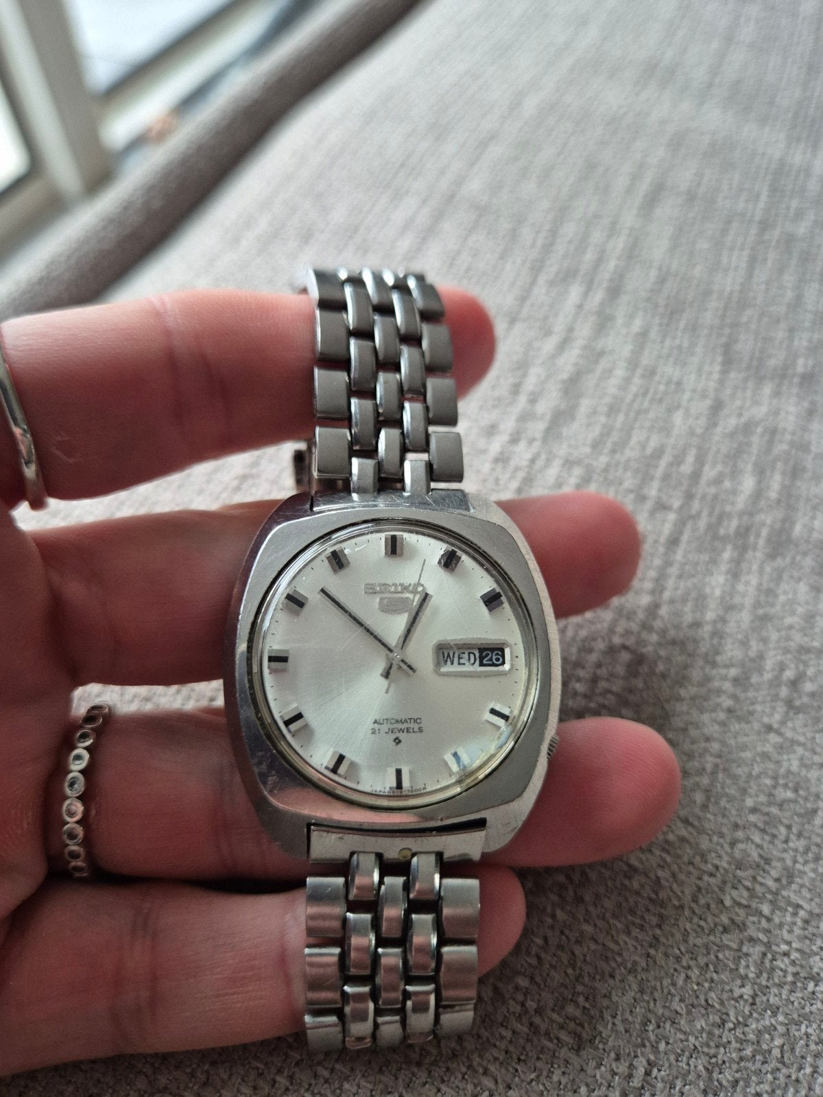 Vintage Seiko horloge 6119-7103, Gebruikt, Polshorloge, Ophalen of Verzenden, Seiko