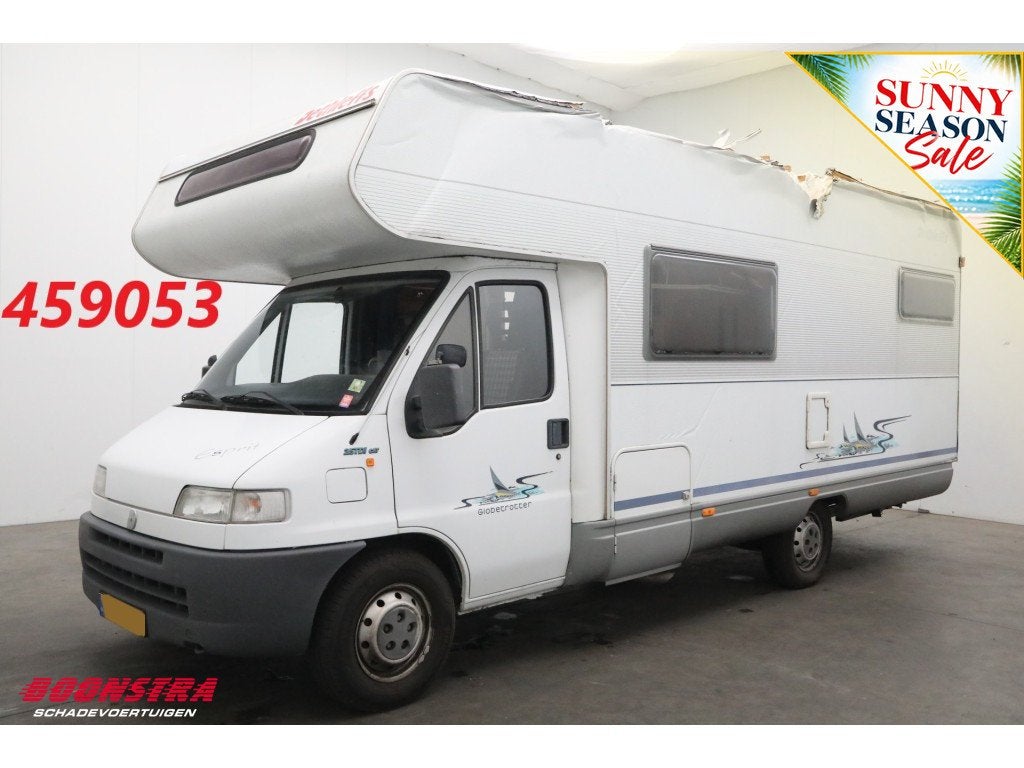 Dethleffs Globetrotter Esprit 2.5 TDI Luifel Hefbed Dwarsbed, Caravans en Kamperen, Boonstra Schadevoertuigen, Douche, Bedrijf