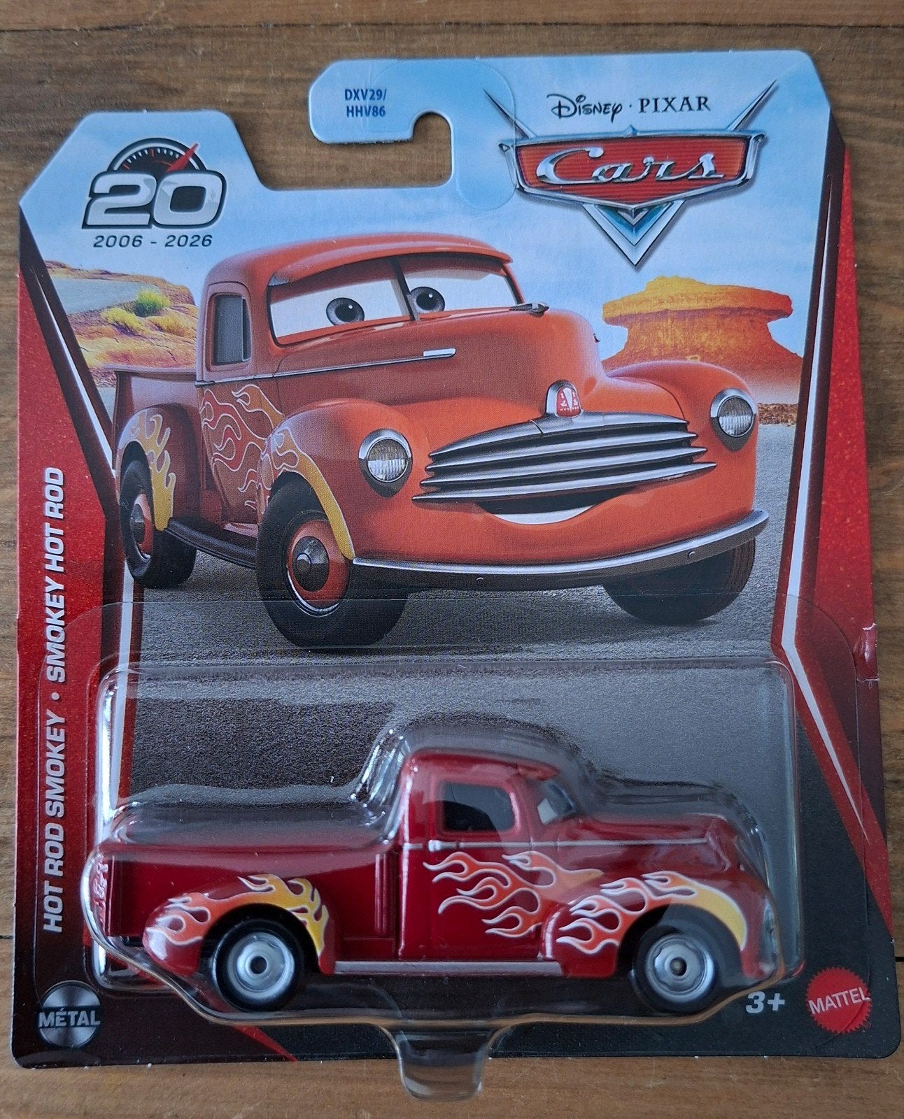 Disney Cars 20th Anniversary Hot Rod Smokey, Ophalen of Verzenden, Nieuw