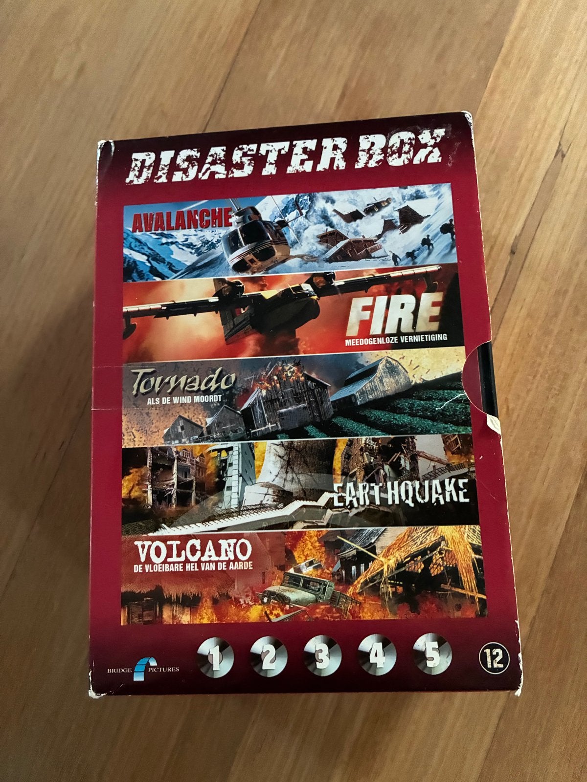 Disaster Box DVD - 5 films: Avalanche, Fire, Tornado, Earthq, Nederlands, Ophalen of Verzenden, Vanaf 12 jaar, Inclusief doosje