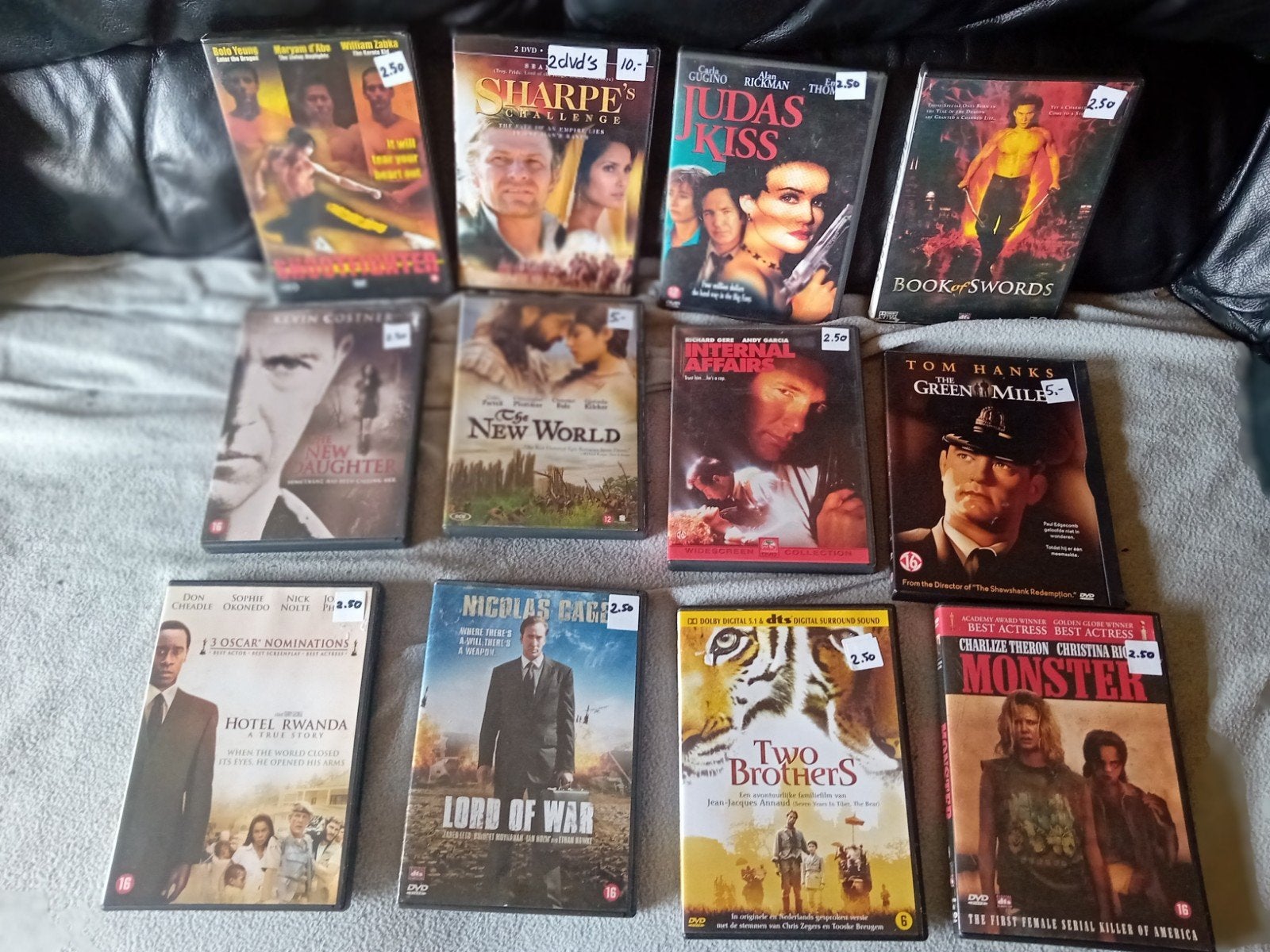 PAKKET 3  40 DVD'S -  2.50 PER STUK OF 3 VOOR 5 EURO, Engels, Vanaf 16 jaar, Nederlands, Overige genres