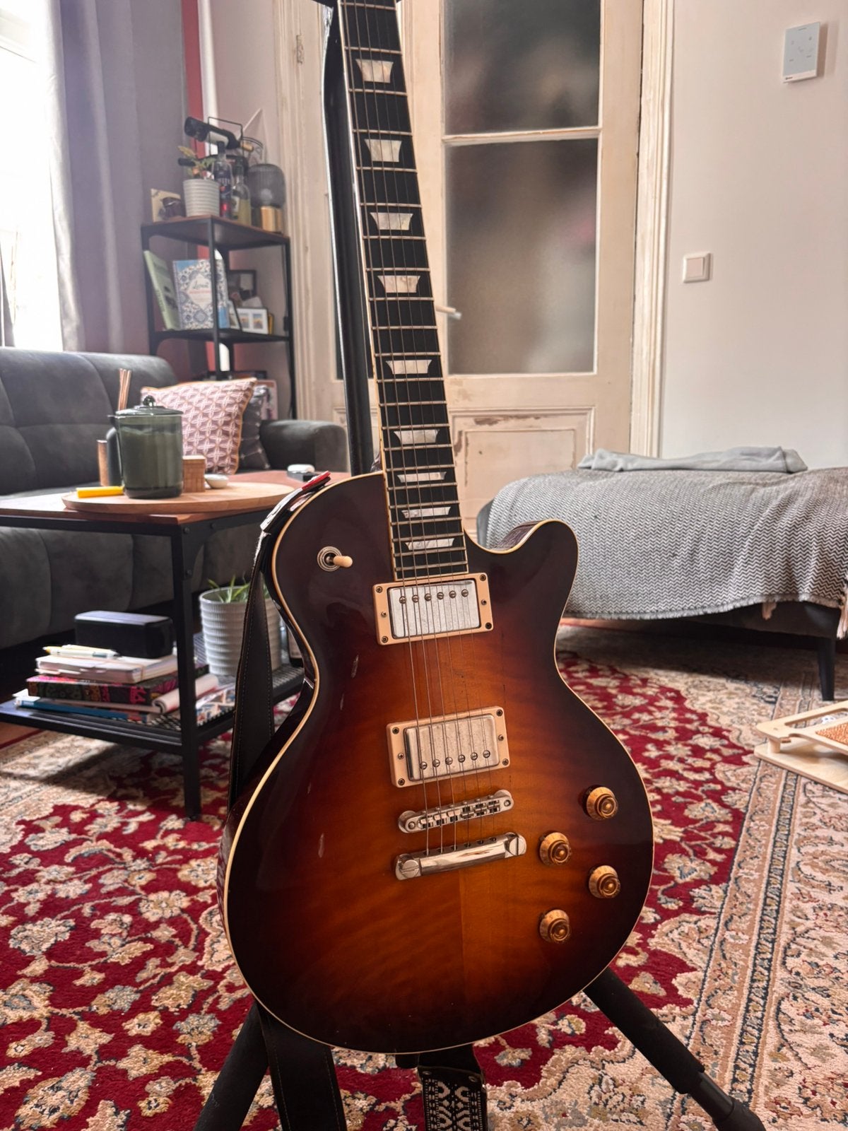 Eastman SB59 Sunburst + originele hardcase, Muziek en Instrumenten, Ophalen, Gebruikt, Solid body, Overige merken