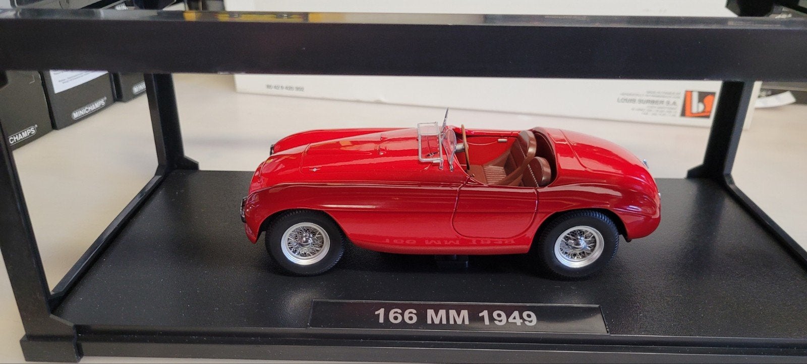 KK Scale Ferrari 166 MM 1949, Hobby en Vrije tijd, Ophalen of Verzenden, Zo goed als nieuw, Auto, Overige merken