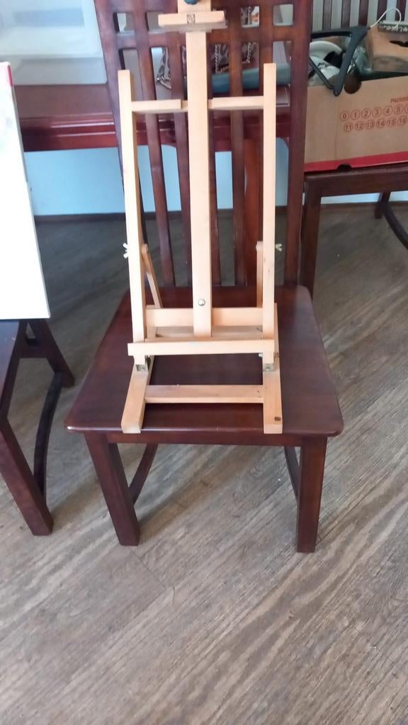 Houten schildersezel, tafelmodel, Hobby en Vrije tijd, Schilderen, Ophalen, Gebruikt, Ezel