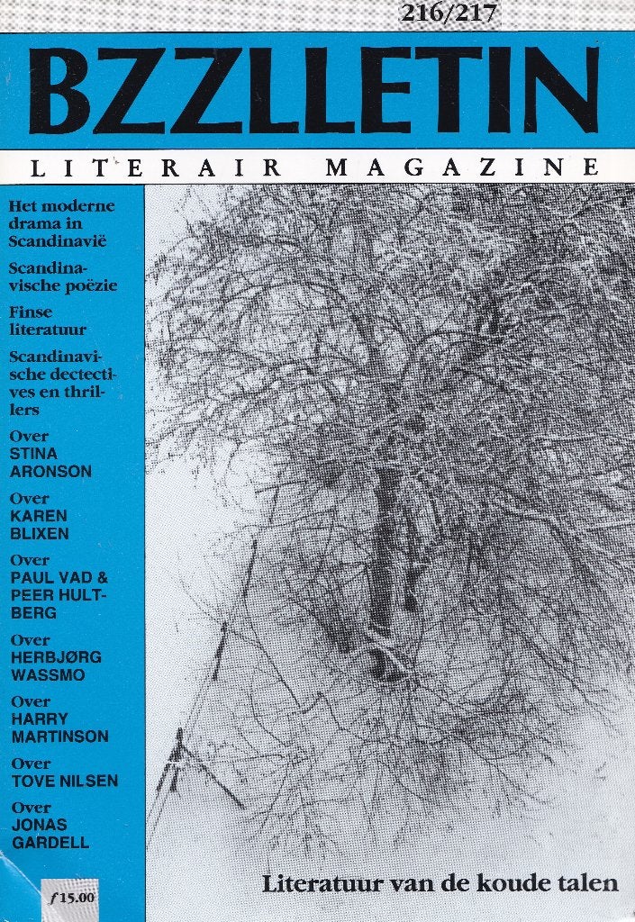 BZZLLETIN 216/217 – Literatuur van de koude talen – mei 1994, Boeken, Verzenden, Nieuw, Overige typen