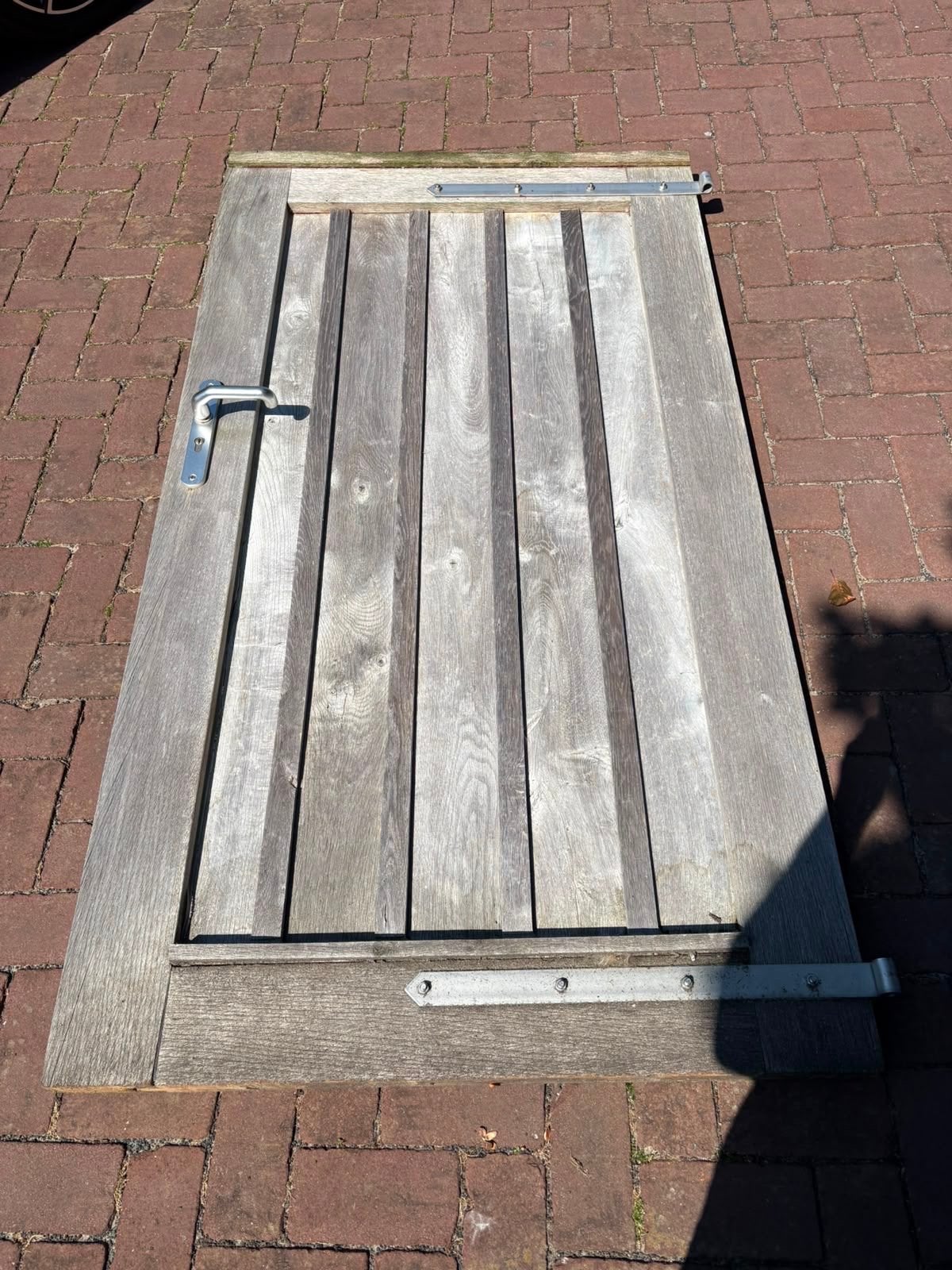 Gebruikte eiken houten planken en een poort, Ophalen, Gebruikt, 25 tot 50 mm, Eiken