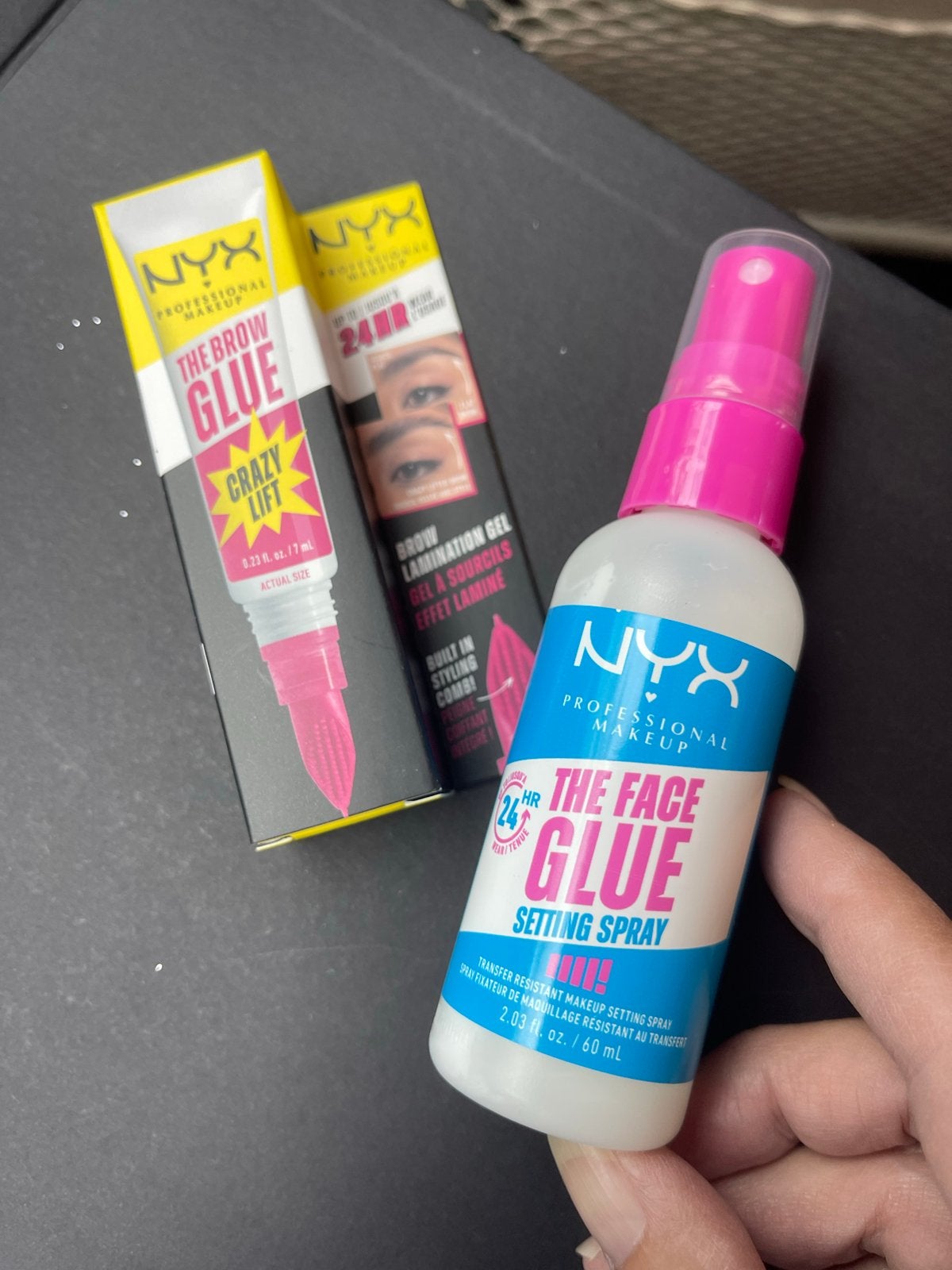 NYX The Brow Glue & The Face Glue Setting Spray, Overige kleuren, Gehele gezicht, Nieuw, Ophalen of Verzenden