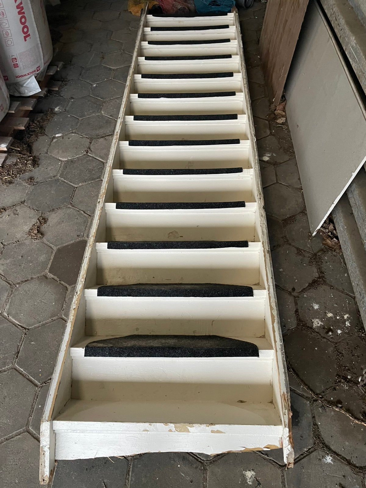 Houten steektrap, Ophalen, Gebruikt, Trap, 2 tot 4 meter