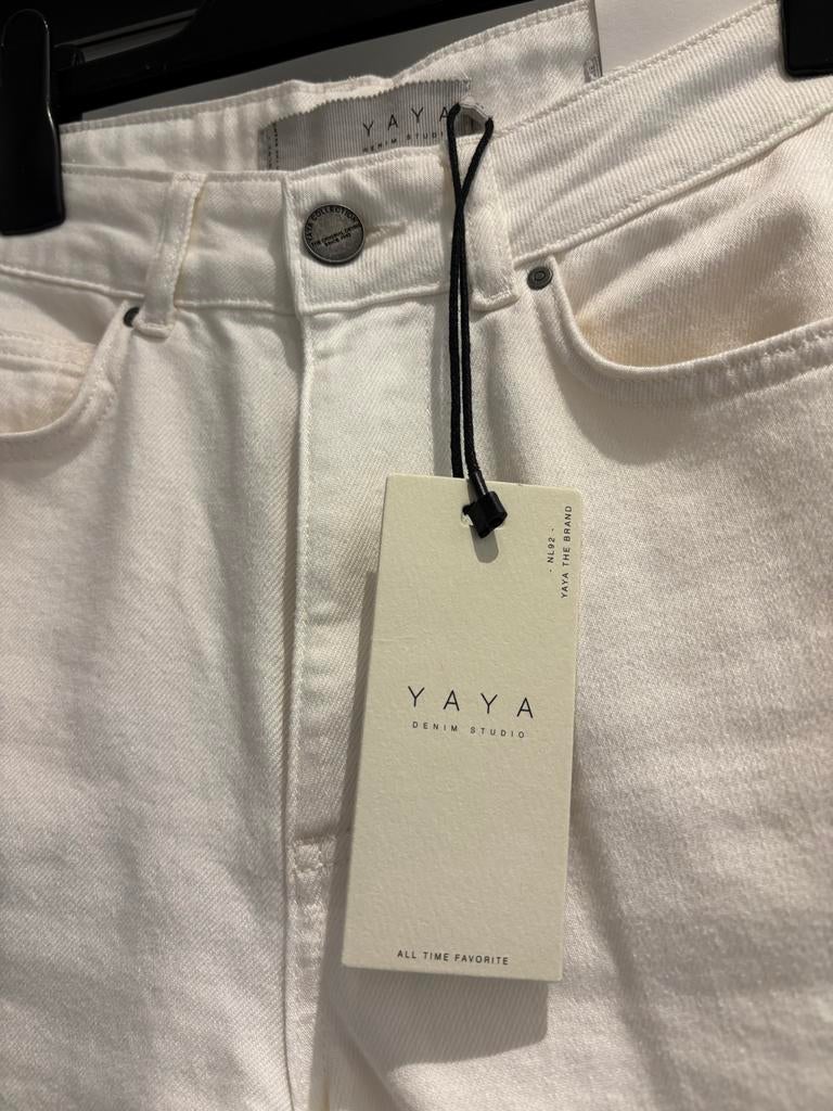 Yaya witte barrel jeansbroek maat 34, Ophalen of Verzenden, Nieuw, Wit, W27 (confectie 34) of kleiner