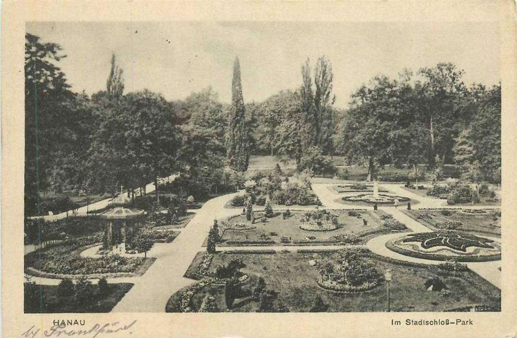 381-382-013 Hanau Im Stadtischloss-Park, Verzenden, Voor 1920, Duitsland