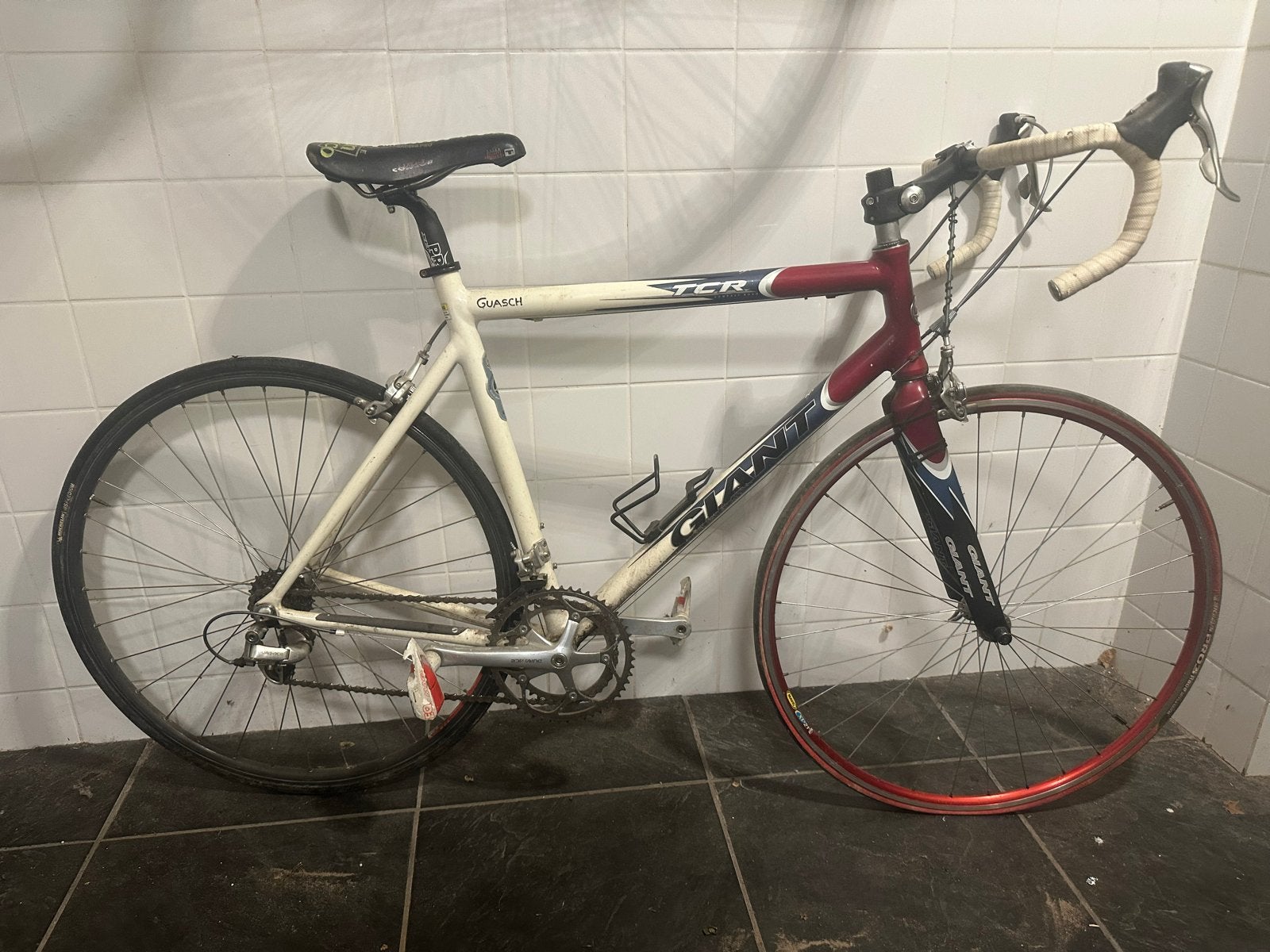 Giant TCR Racefiets L (55,5 cm) ALUXX SL Carbon Voorvork, Fietsen en Brommers, Gebruikt, Aluminium, Overige maten, 53 tot 57 cm