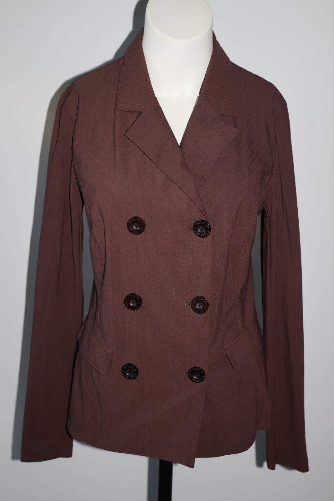 Studio Anneloes Travelstof Blazer Jasje Maat 36 S Bruin, Kleding | Dames, Studio Anneloes, Bruin, NL, Ophalen of Verzenden