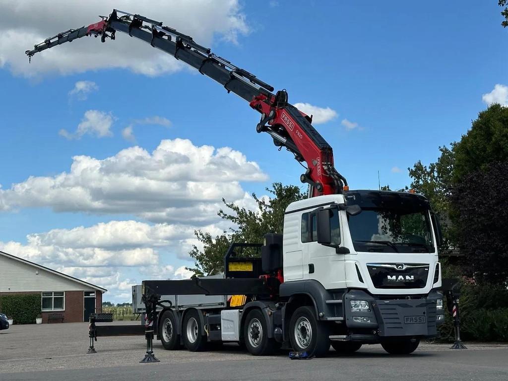 MAN TGS 35.510 8x2 (4) FASSI 82TM!JIB/LIER/WINCH!2021!EURO6!, Auto's, Vrachtwagens, Automaat, Euro 6, 510 pk, Achteruitrijcamera