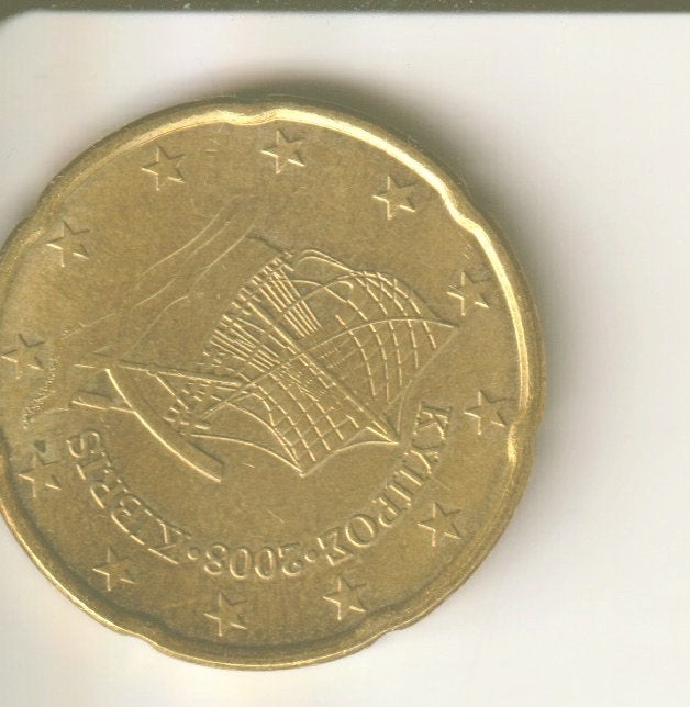 20 cent 2008 cyprus, Verzenden, Overige landen