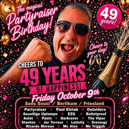 Partyraiser 49th birthday sans souci