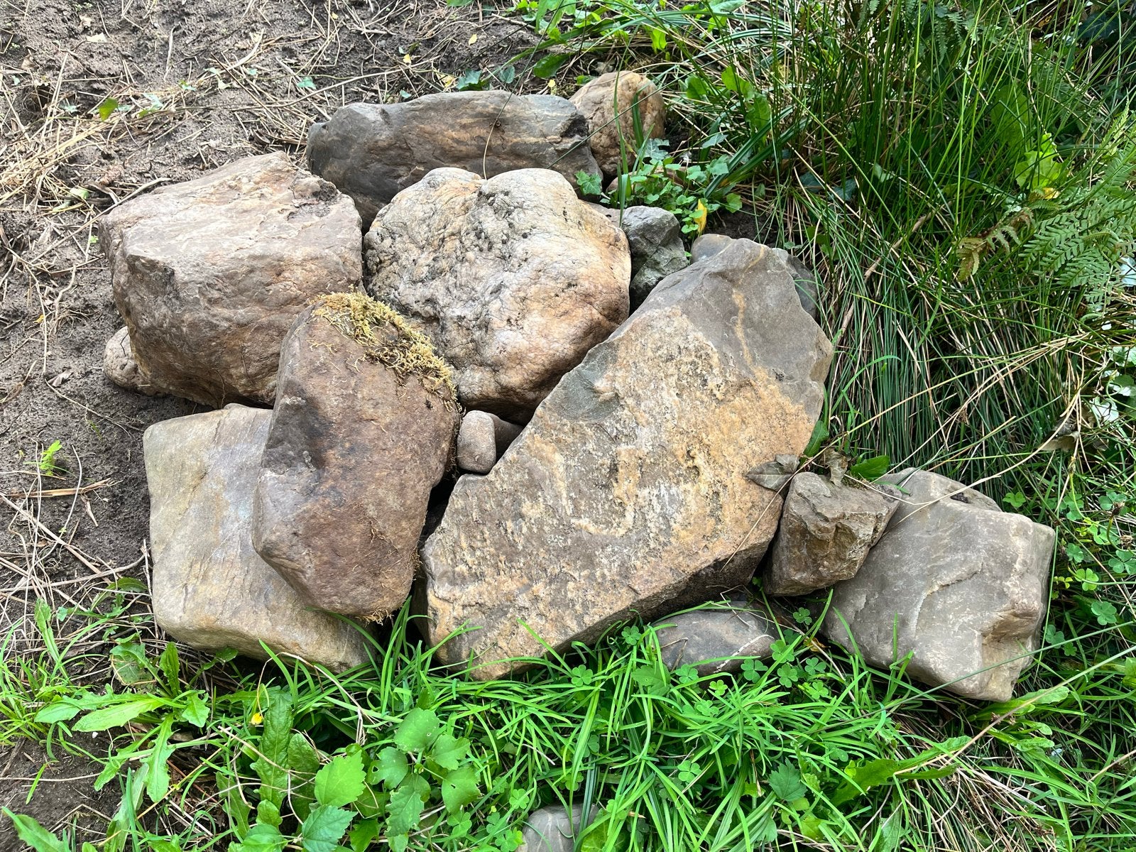 Diverse natuurstenen rotsen en keien voor tuin of decoratie, Ophalen, Overige materialen, Gebruikt, Kei
