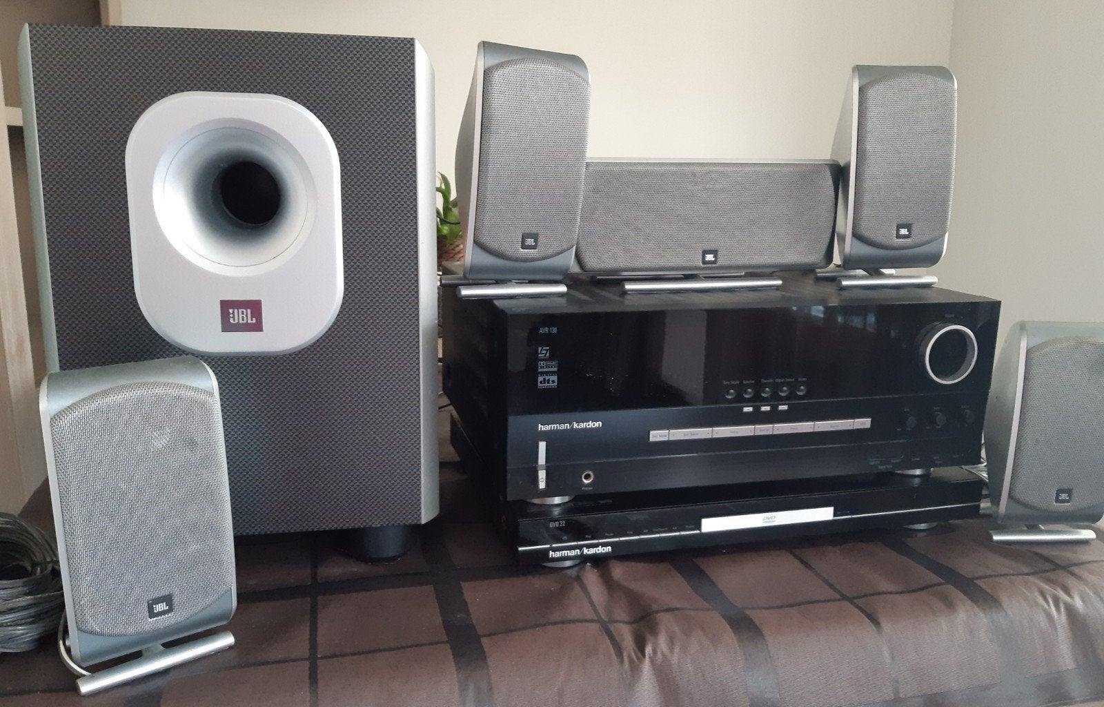 Harman kardon avr130 , DVD 22 met JBL Speakers, Ophalen, Gebruikt, 5.1-systeem, Overige merken