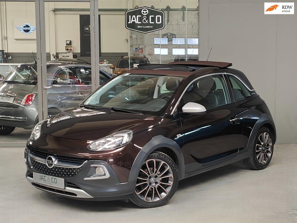 Opel ADAM 1.0T Rocks - Navi- Cabrio - Stoelverw., Auto's, Opel, Voorwielaandrijving, ADAM, Gebruikt, Zwart