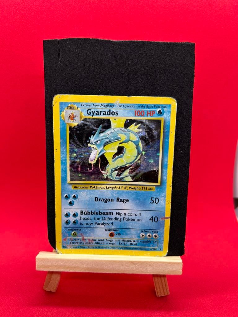 Pokémon Gyarados Holo 6/102 Base Set 1999 – Engels, Ophalen of Verzenden