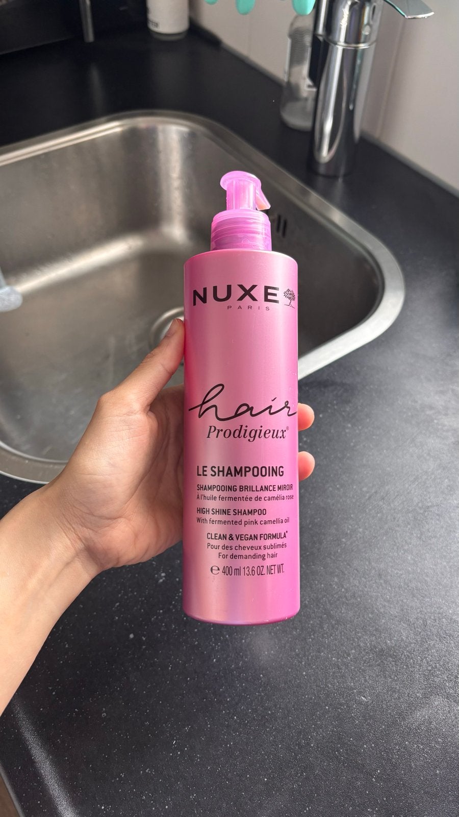 Nuxe Hair Prodigieux High Shine Shampoo - 75% vol, Ophalen of Verzenden, Gebruikt, Shampoo of Conditioner