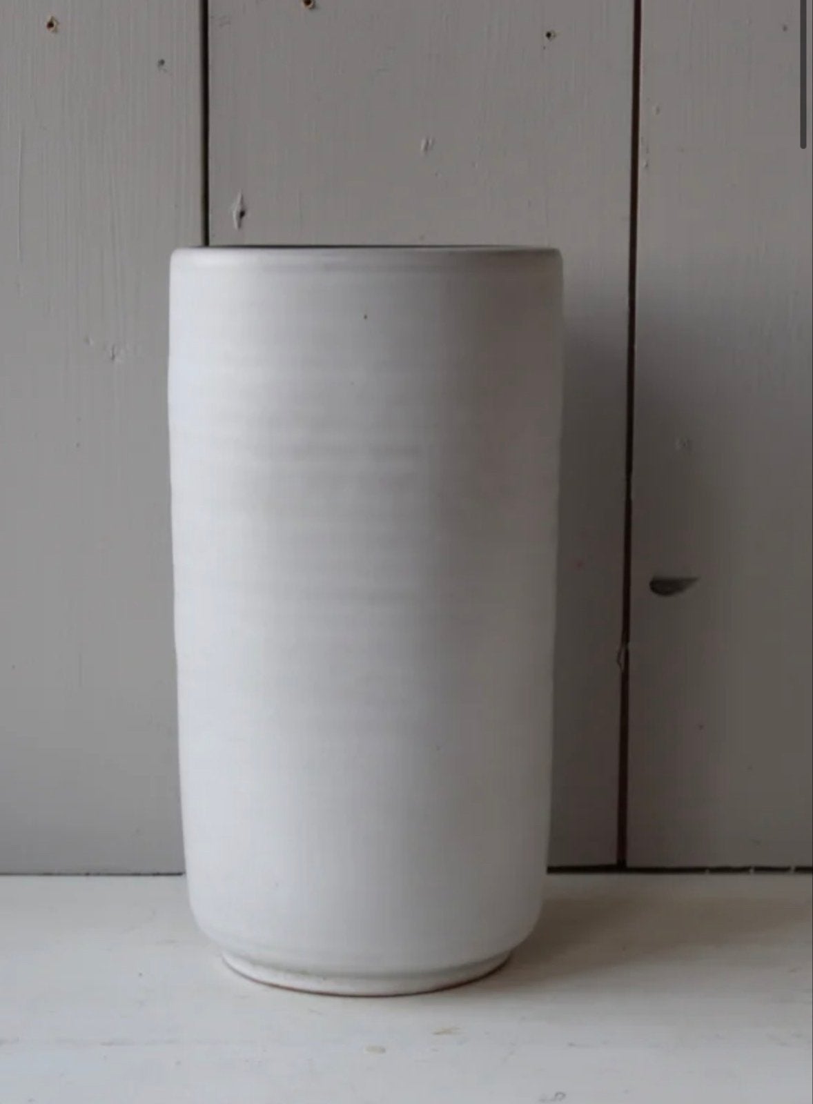 Vintage Mobach Keramiek Vaas - Wit/Crème 336, Antiek en Kunst, Antiek | Vazen, Ophalen of Verzenden