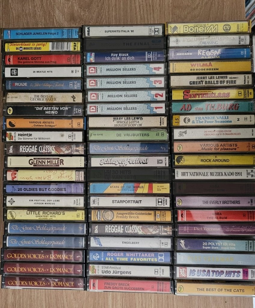 cassette bandjes, Cd's en Dvd's, Cassettebandjes, Ophalen of Verzenden, Gebruikt, Overige genres, 26 bandjes of meer