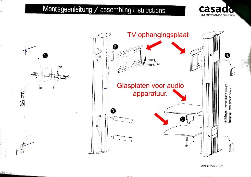 TV-Audio wandmeubel, Ophalen, Minder dan 50 cm, Gebruikt, 100 tot 150 cm