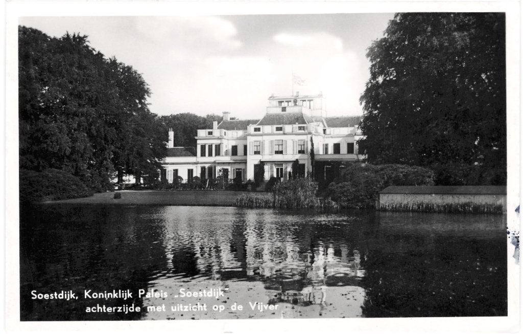968130 Soestdijk Paleis Achterzijde 1949 Gelopen, Ophalen of Verzenden, 1940 tot 1960, Gelopen, Utrecht