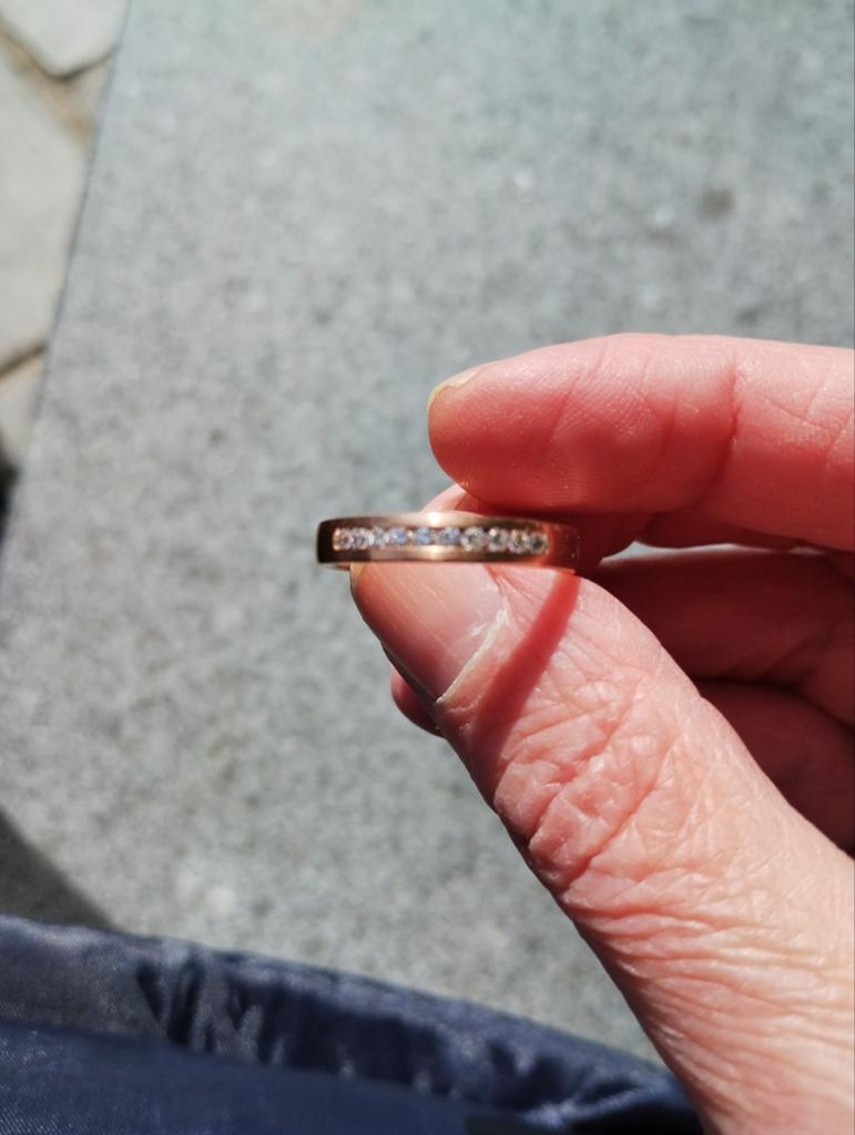 Gouden Ring rose maat 17.5.   9 karaat, Sieraden, Tassen en Uiterlijk, Ringen, Verzenden, Nieuw, 17 tot 18, Dame