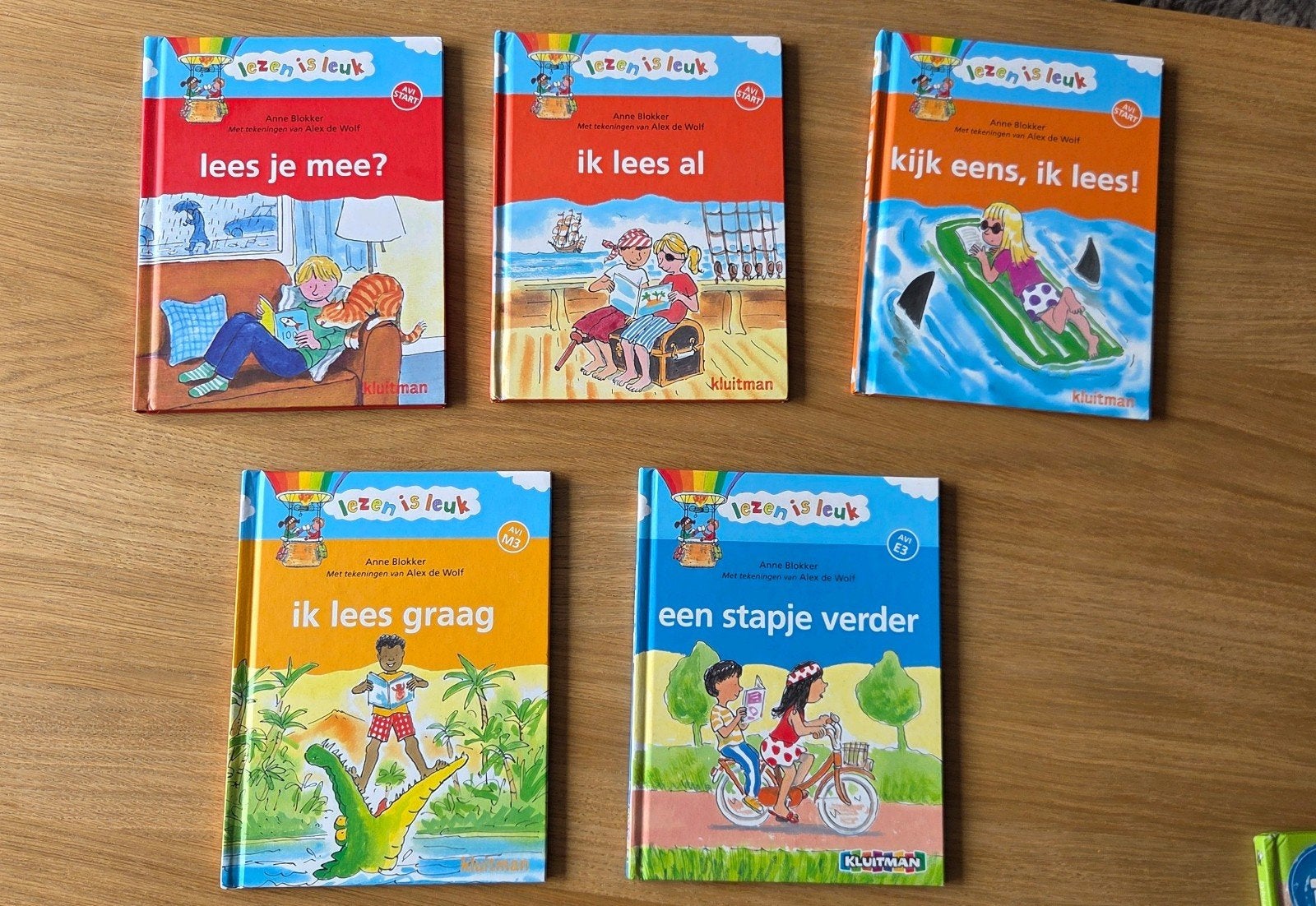 5x Lezen is Leuk boeken - AVI Start tot AVI E3, Boeken, Ophalen of Verzenden, Zo goed als nieuw, Fictie algemeen