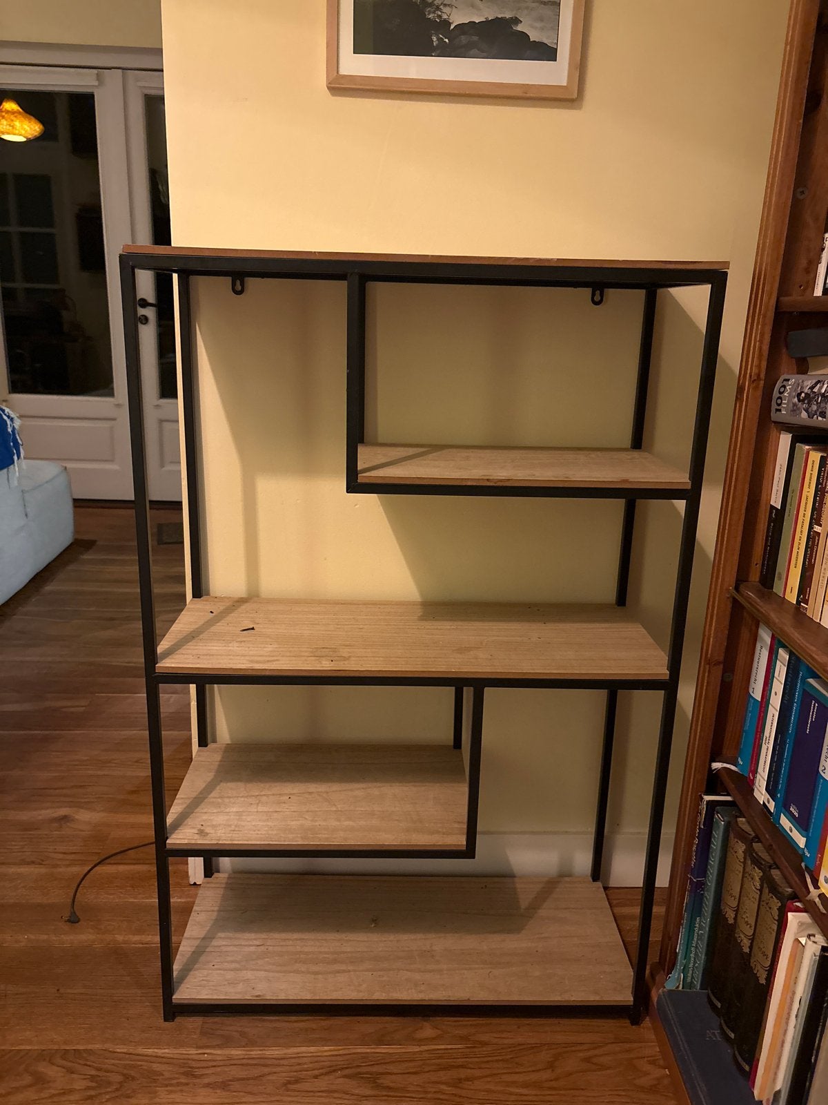 Stijlvolle Boekenkast/Opbergrek - Metaal & Hout