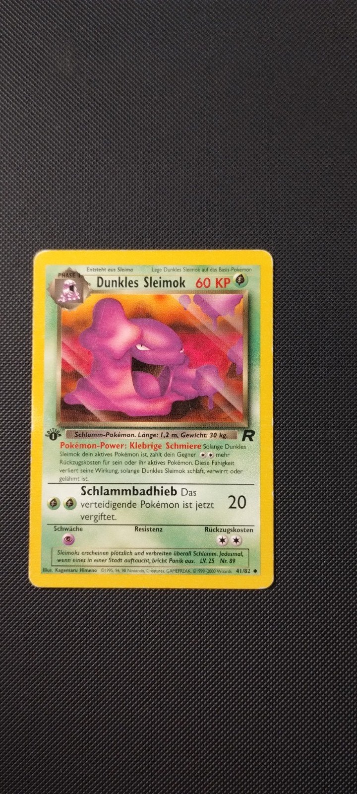 Dark muk pokemkaart, Ophalen of Verzenden, Zo goed als nieuw, Losse kaart