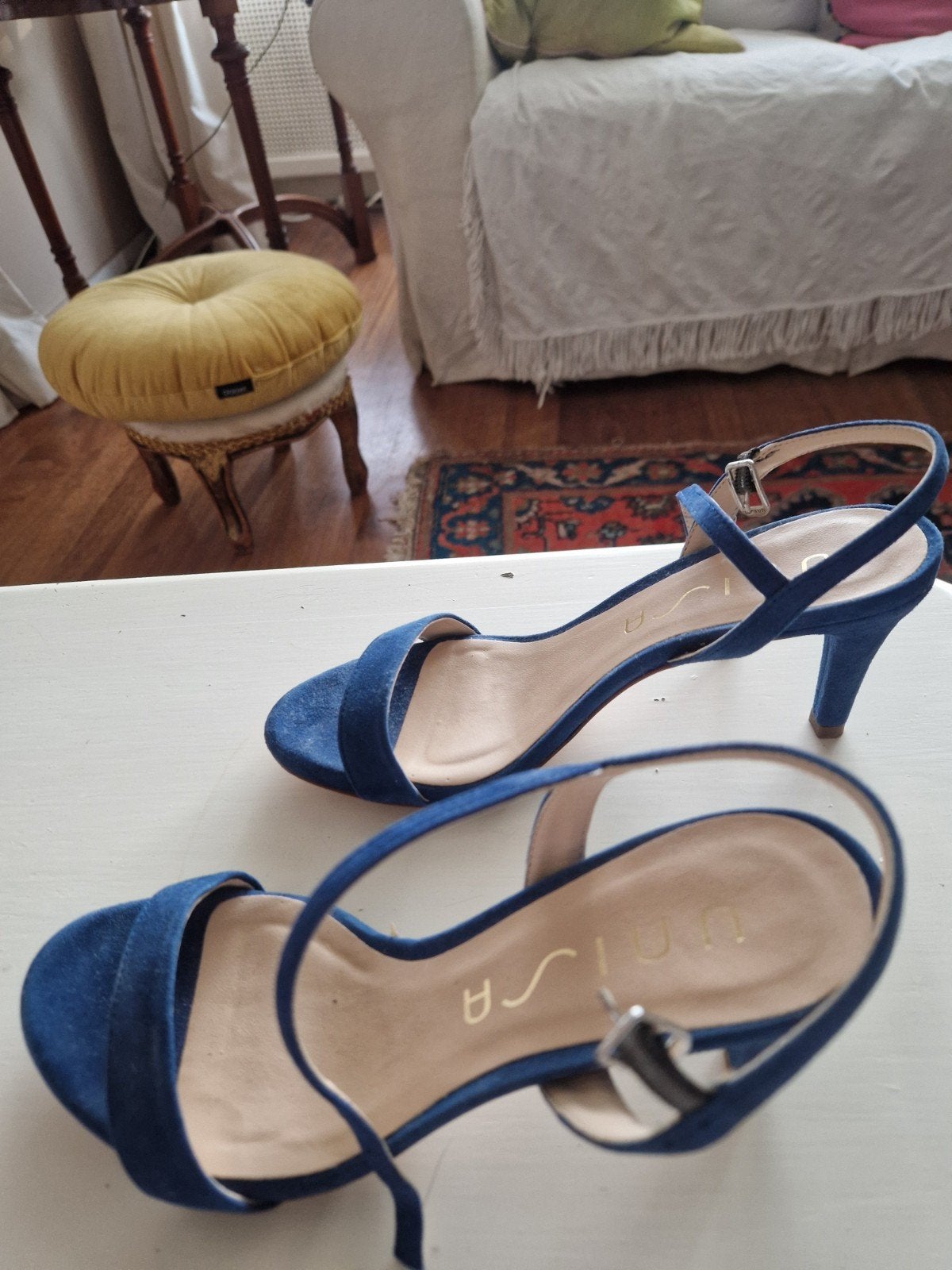 Unisa sandalen maat 40, Blauw, Zo goed als nieuw, Unisa, Sandalen of Muiltjes