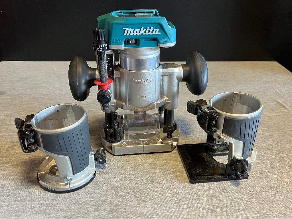 Makita DRT50 Boven/ Kantenfrees Body, Accu, Ophalen of Verzenden, Zo goed als nieuw, Makita