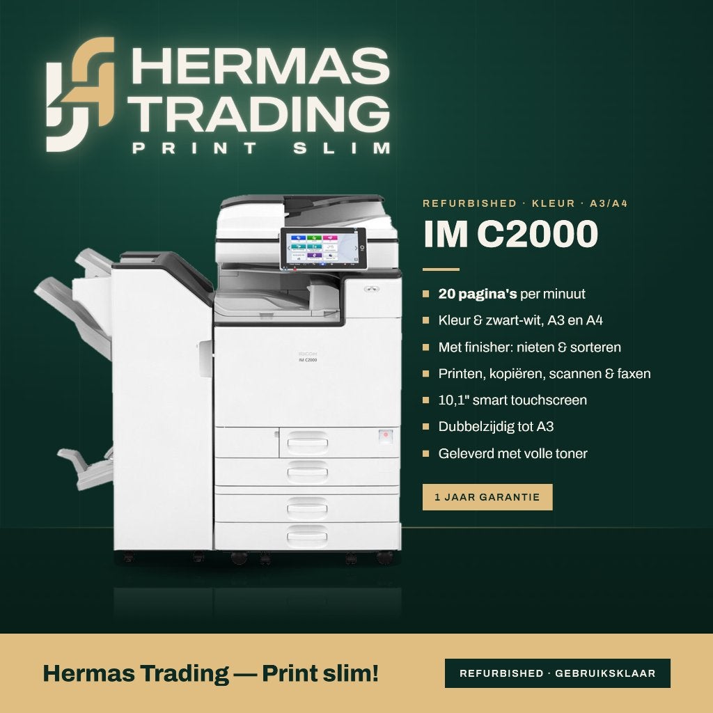 Ricoh IM C2500/2000 , A3/A4 Kleuren Laserprinter, Computers en Software, Ricoh, Mailen, 20 Triton Street  London  NW1 3BF, Refurbished