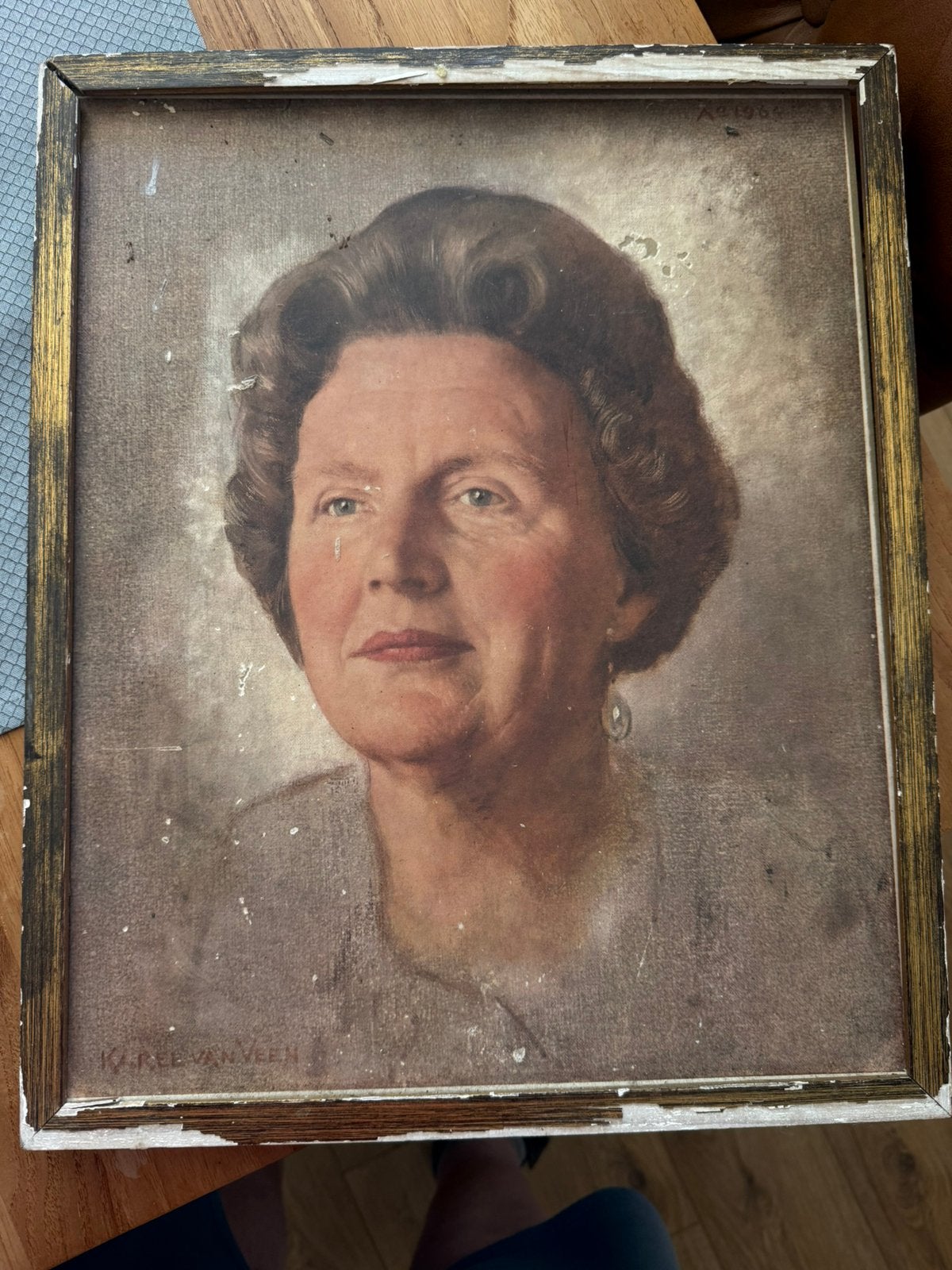 Potret koningin juliana, Ophalen of Verzenden, Landmacht, Nederland, Boek of Tijdschrift