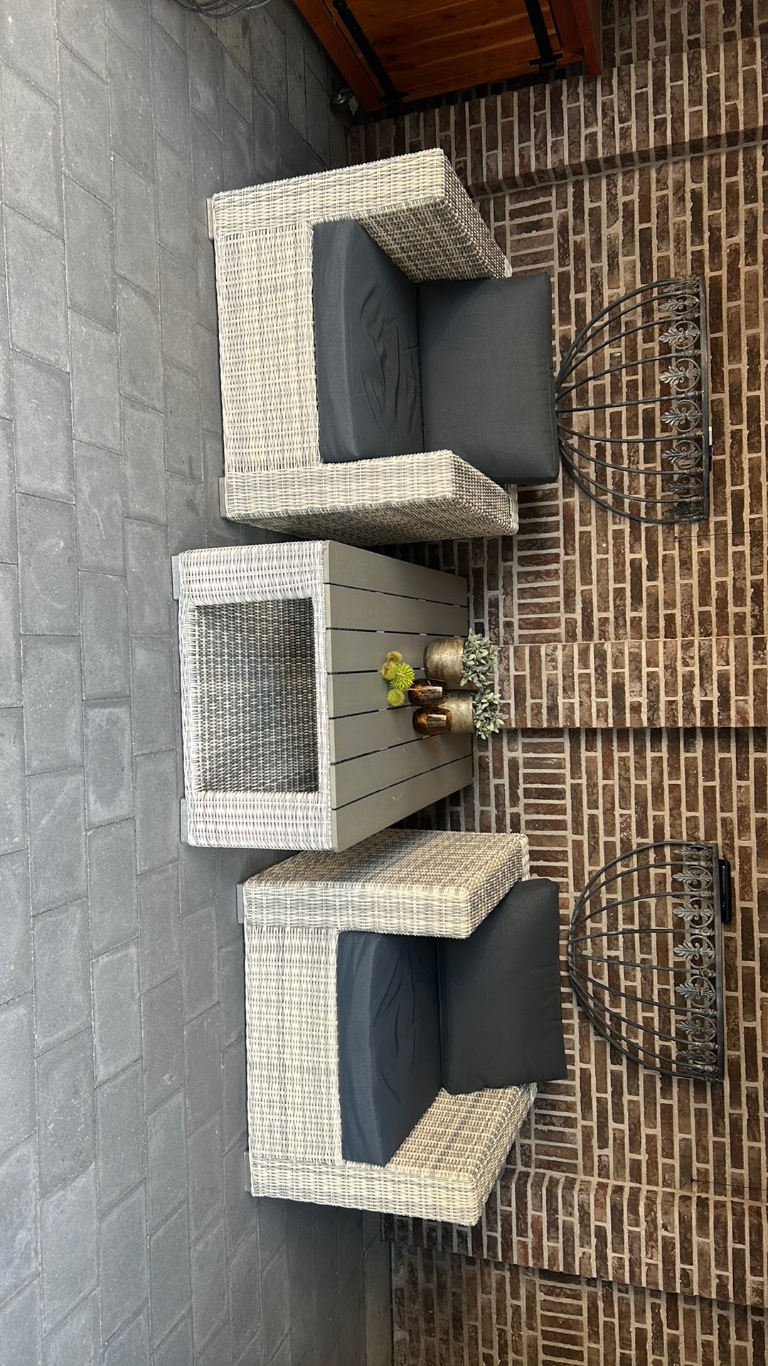 2 lounge stoelen, Ophalen, Zo goed als nieuw, Kunststof