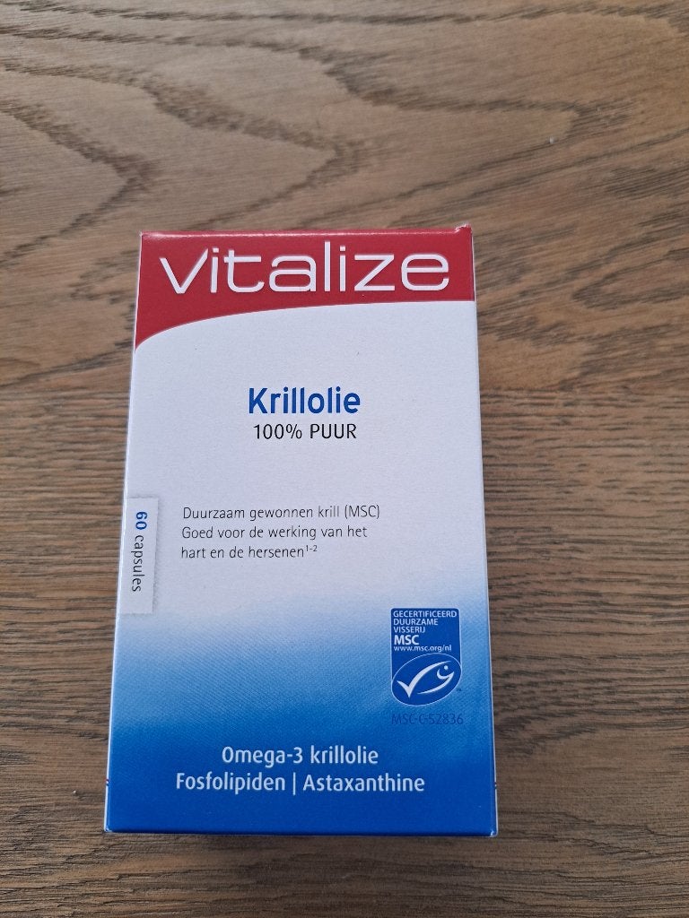 Vitalize Krillolie Omega 3 capsules, Ophalen of Verzenden, Nieuw, Overige typen