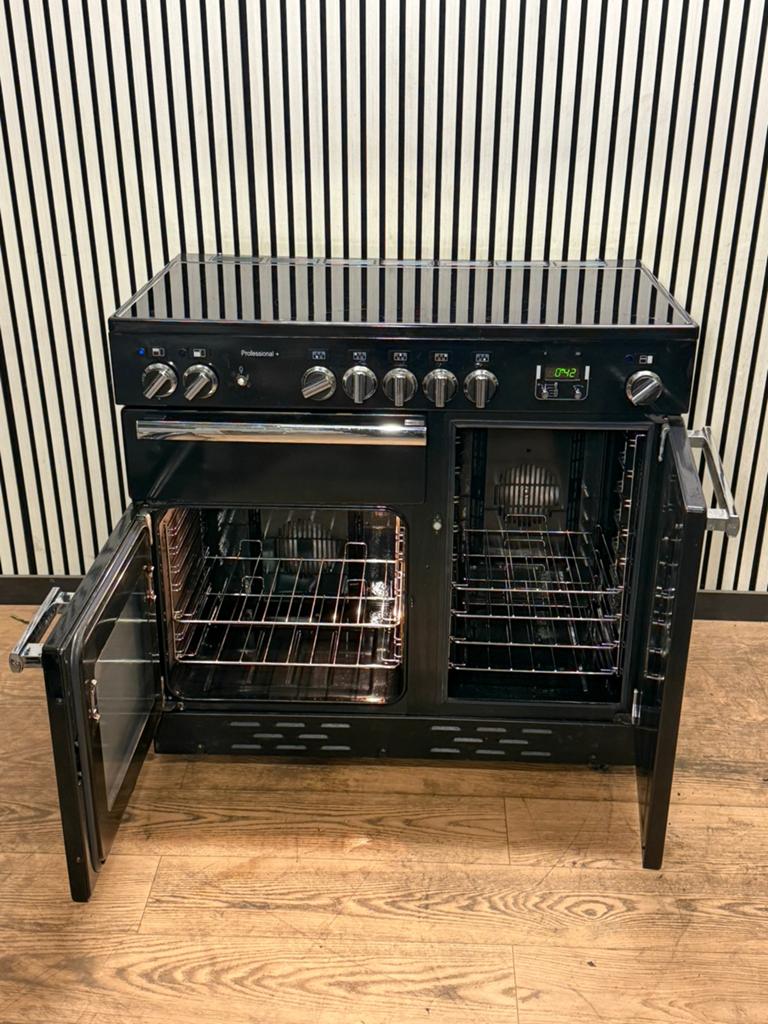 Luxe Falcon Professional+ Fornuis INDUCTIE met 3 ovens 100cm, Hete lucht, Fornello Esperta, Ophalen of Verzenden, Zo goed als nieuw