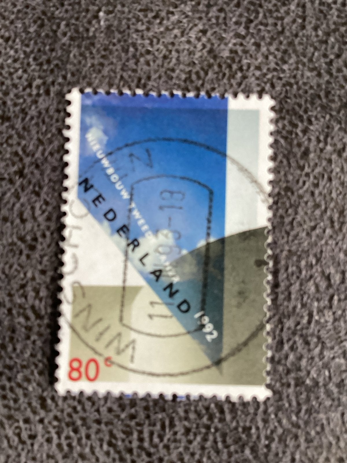 Nederlandse postzegel Winschoten, Postzegels en Munten, Ophalen of Verzenden, Na 1940, Gestempeld