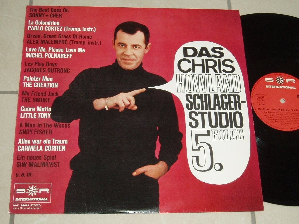 LP Chris Howland schlager studio 5 Sonny & Cher The Creation, LP, Gebruikt, Verzenden, Schlager
