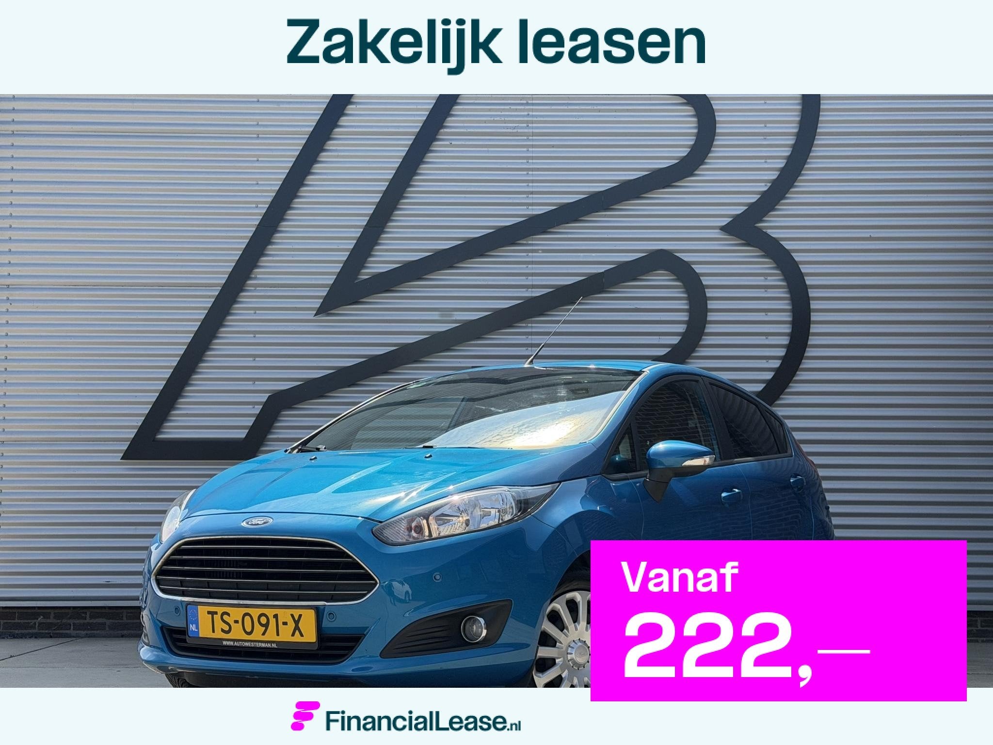 Ford Fiesta 1.0 EcoBoost Hot Hatch Airco|PDC V+A|Trekhaak|5-, Voorwielaandrijving, Euro 6, Blauw, 23 km/l