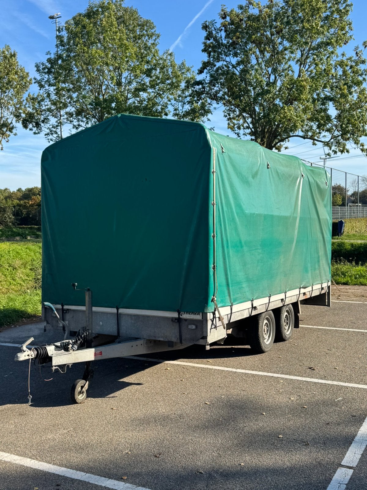 HERNA aanhangwagen ,pateauaanhanger/ huifaanhanger+rijplaten, Ophalen, Gebruikt, Universele onderdelen