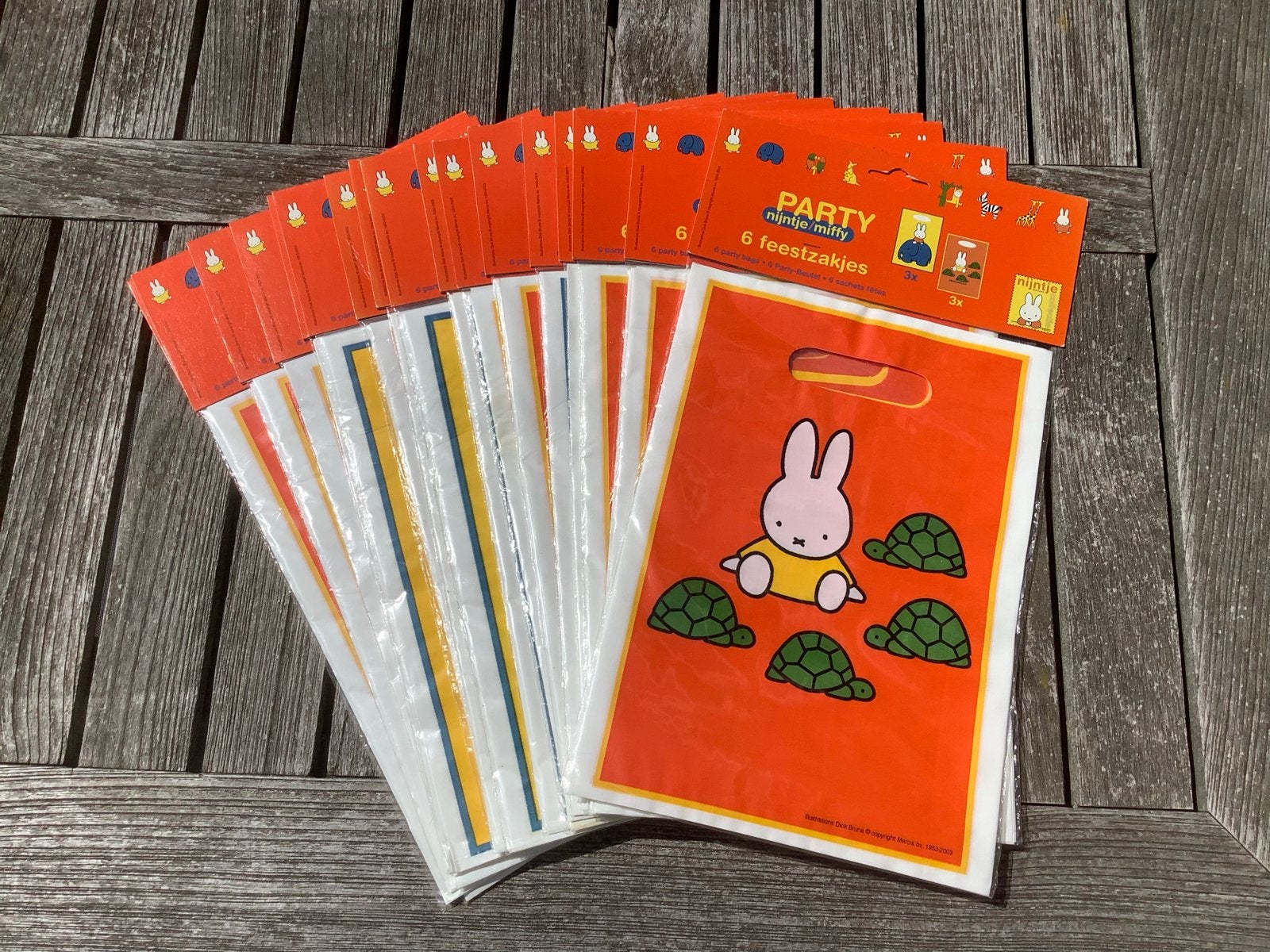 Nijntje Miffy Feestzakjes - 6 stuks(inhoud), Ophalen of Verzenden, Nieuw, Feestartikel, Verjaardag