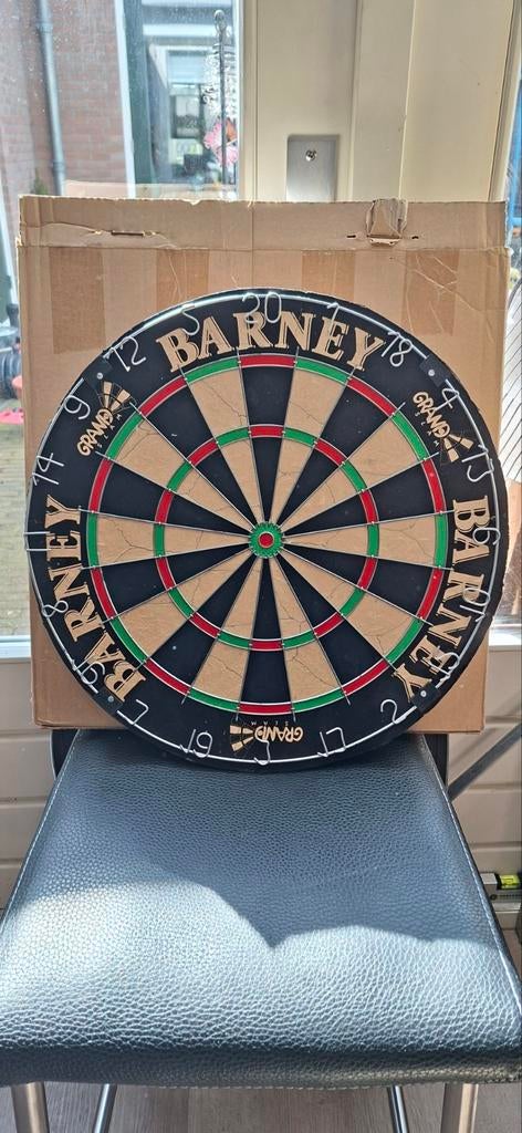 Dartbord GrandSlam Raymond van Barneveld incl. doos, Sport en Fitness, Darts, Ophalen, Gebruikt, Dartbord