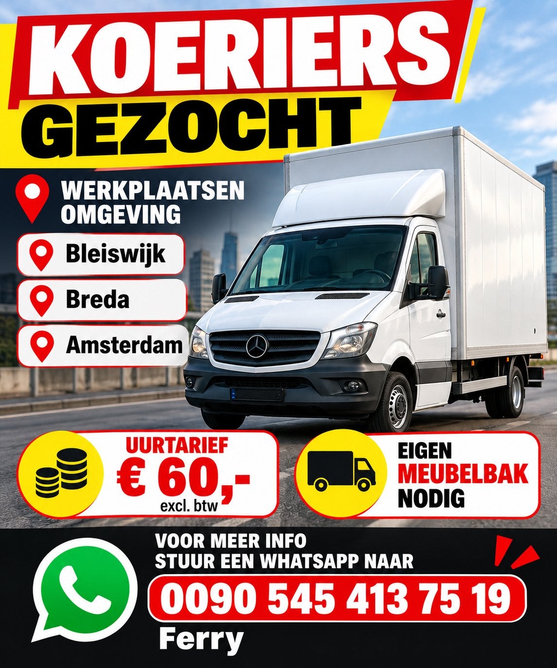 Koeriers gezocht